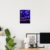 Violet Nights Bandposter Poster (Heimbüro)