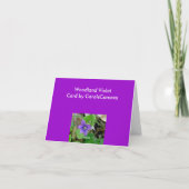 Violet-Note-Karte Feiertagskarte (Rückseite)