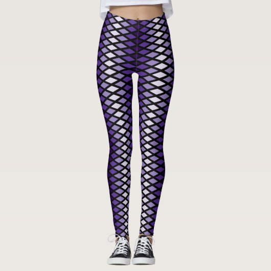 Violet Ombre Diamond Leggings (Vorderseite)