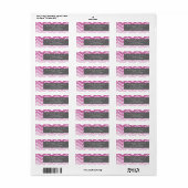 Violet Ombre Zig Zag Zickzack Muster (Vorne)