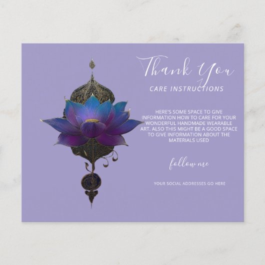 VIOLET ORACLE | MYSTISCHES LOTUS-SYMBOL FLYER (Vorne)