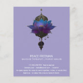 VIOLET ORACLE | MYSTISCHES LOTUS-SYMBOL FLYER (Hinten)