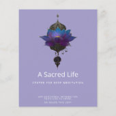 VIOLET ORACLE | MYSTISCHES LOTUS-SYMBOL FLYER (Hinten)