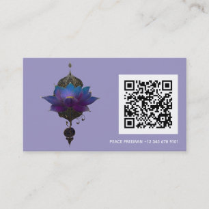 VIOLET ORACLE   MYSTISCHES LOTUS-SYMBOL VISITENKARTE