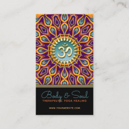 Violet Orange Aquamarin Mandala Energy Yoga New Ag Visitenkarte