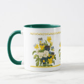 Violet Pansy Botanischer Blumencoffee Tasse (Links)