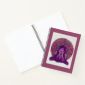 Violet Peacock Notebook - Journal Notizblock (Innenseite)