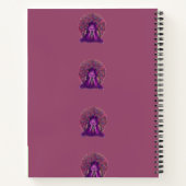 Violet Peacock Notebook - Journal Notizblock (Rückseite)
