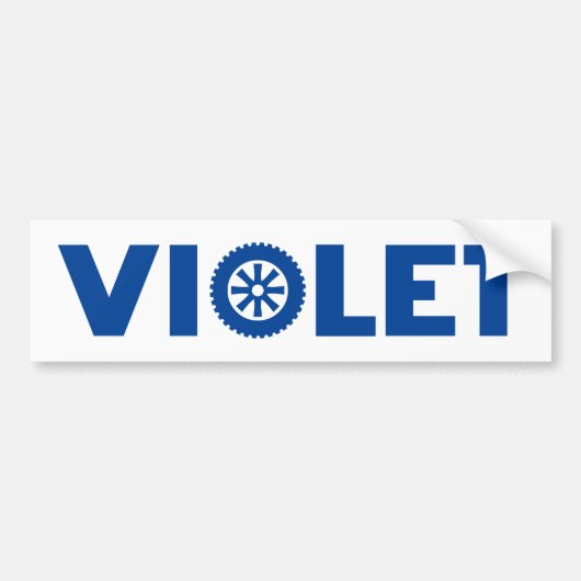 Violet Petrol Head Autoaufkleber (Vorne)