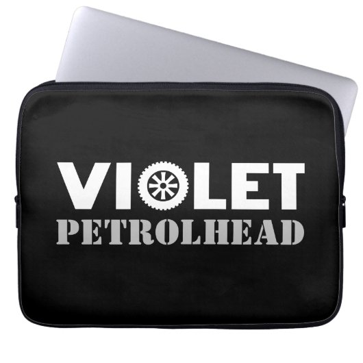 Violet Petrolhead Laptopschutzhülle (Vorderseite)