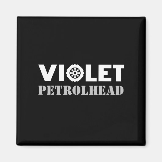 Violet Petrolhead Magnet (Vorne)