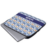 Violet Pfirsichgewächse Laptopschutzhülle (Vorne Knopf)