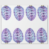 Violet Pinecones Wrapping Paper Geschenkpapier (Flach)