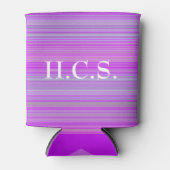 Violet Pink Dose Cooler mit den Initialen HAMbyWG Dosenkühler (Vorderseite)