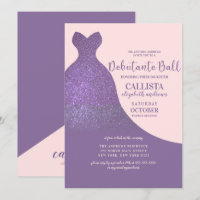 Violet Pink Funkelnd Glitzer Dress Debutante Dance