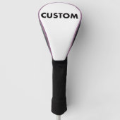 VIOLET Piping Custom Golf Driver Headcover Blank (Vorderseite)