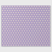 Violet polka dot geschenkpapier (Flach)