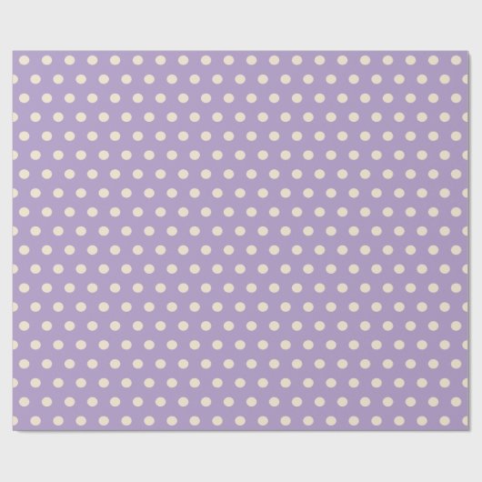 Violet polka dot geschenkpapier (Flach)