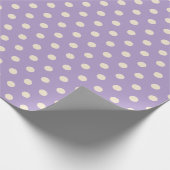 Violet polka dot geschenkpapier (Ecke)