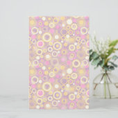 Violet Polka Dot Pattern Briefpapier (Stehend Vorderseite)