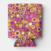 Violet Polka Dot Pattern Dosenkühler (Vorderseite)