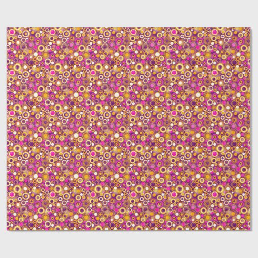 Violet Polka Dot Pattern Geschenkpapier (Flach)