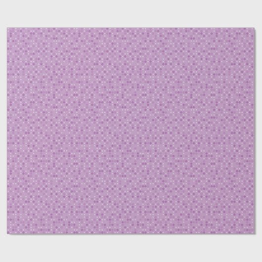 Violet Polka Dots Geschenkpapier (Flach)