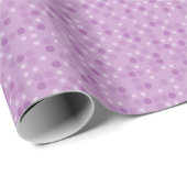 Violet Polka Dots Geschenkpapier (Rolleneckpunkt)