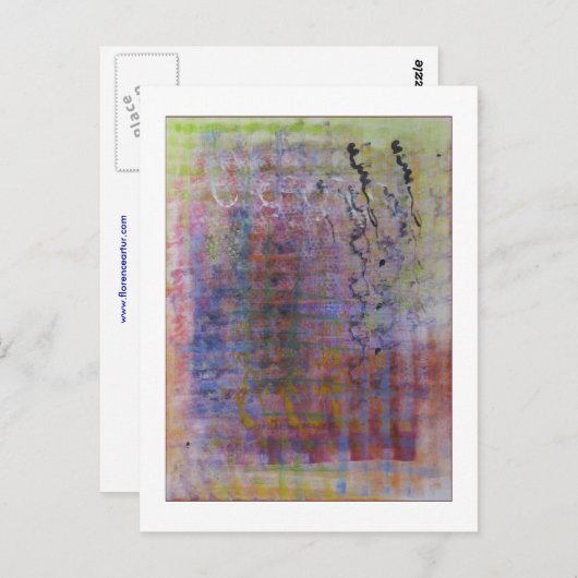 Violet Postkarte (Vorne/Hinten)