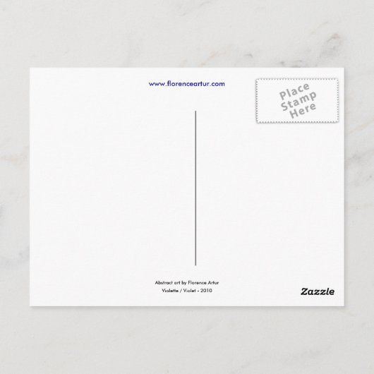 Violet Postkarte (Rückseite)