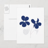 Violet Postkarte (Vorne/Hinten)
