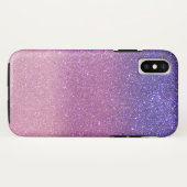 Violet Princess Blush Pink Triple Glitzer Case-Mate iPhone Hülle (Rückseite (Horizontal))