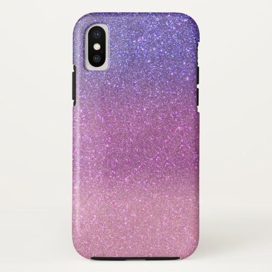 Violet Princess Blush Pink Triple Glitzer Case-Mate iPhone Hülle (Rückseite)