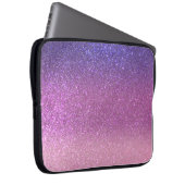 Violet Princess Blush Pink Triple Glitzer Laptopschutzhülle (Vorne Rechts)