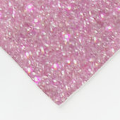 Violet Princess Blush Pink Triple Glitzer Ombre Fleecedecke (Ecke)