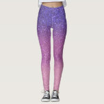 Violet Princess Blush Pink Triple Glitzer Ombre Leggings<br><div class="desc">Dieses mädchenhafte und schicke Design ist perfekt für das Mädchen. Es zeigt Imitate gedruckt funkelnd dreifach funkelnd Glitzer ombre Farbverlauf von violett lila, Prinzessin rosa und rot rosa. Es ist hübsch, modern, trendig und einzigartig. ***WICHTIGE HINWEIS FÜR DESIGN: Für individuelle Designanfragen, wie z.B. passende Produktanfragen, Farbänderungen, Platzierungsänderungen oder andere Änderungswünsche,...</div>