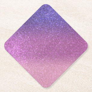 Violet Princess Blush Pink Triple Glitzer Untersetzer