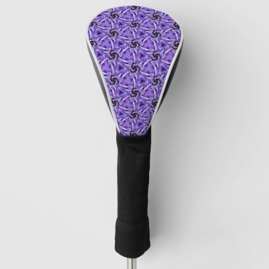 Violet Pulse Golf Headcover (Vorderseite)