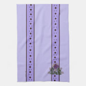 Violet Purple flowers Relax Cup kitchen towel Geschirrtuch (Vertikal)