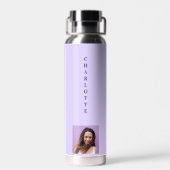 Violet purple photo name trinkflasche (Rückseite)