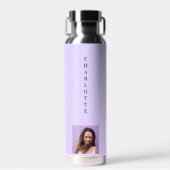 Violet purple photo name trinkflasche (Vorne)