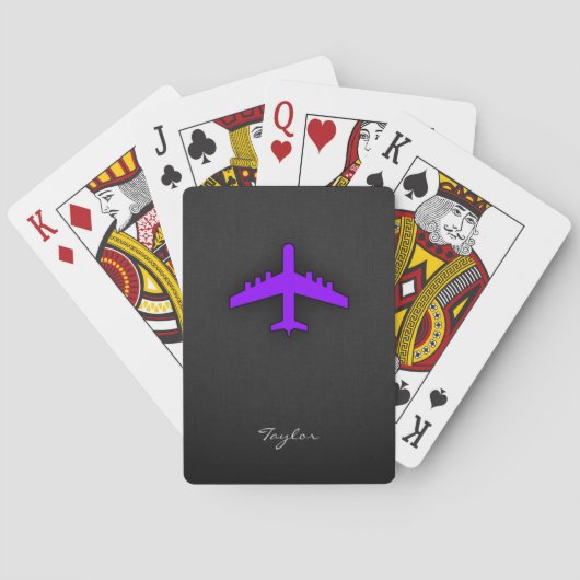 Violet Purple Plane; Pilot Spielkarten (Rückseite)