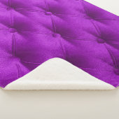 Violet purple velvet capitone textile background,  sherpadecke (3/4)