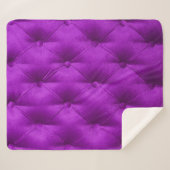 Violet purple velvet capitone textile background,  sherpadecke (Vorderseite (Horizontal))