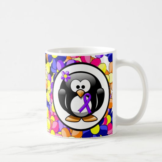 Violet Ribbon Penguin, Hodgkin-Lymphom Kaffeetasse (Rechts)