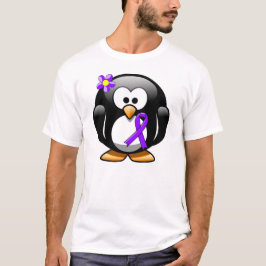 Violet Ribbon Penguin, Hodgkin-Lymphom T-Shirt