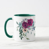 Violet Rose Bouquet Beste Mama Muttertag Tasse (Links)
