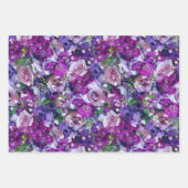 Violet Rose Garden Geschenkpapier Set (Vorderseite 2)