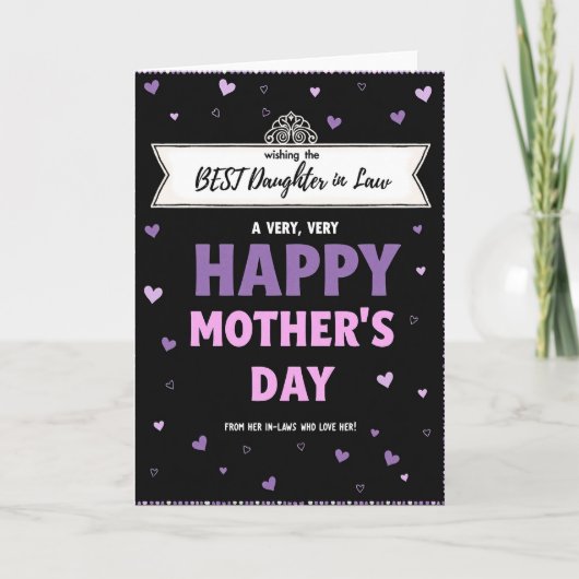 Violet Rose Mothers Day Card Karte (Vorderseite)