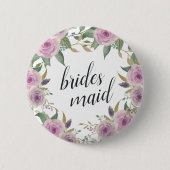 Violet & Sage Bridesmaid Button (Vorderseite)